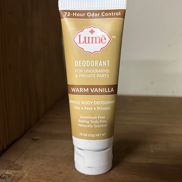 Lume Skincare New Lume Deodorant For Underarms Private Parts 75 Tube Scent Warm Vanilla